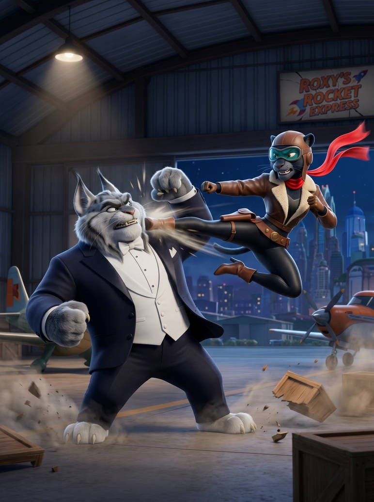 Roxy Rocket vs Milton Lynxley by Penguin850 on DeviantArt