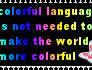 Colorful Language Stamp