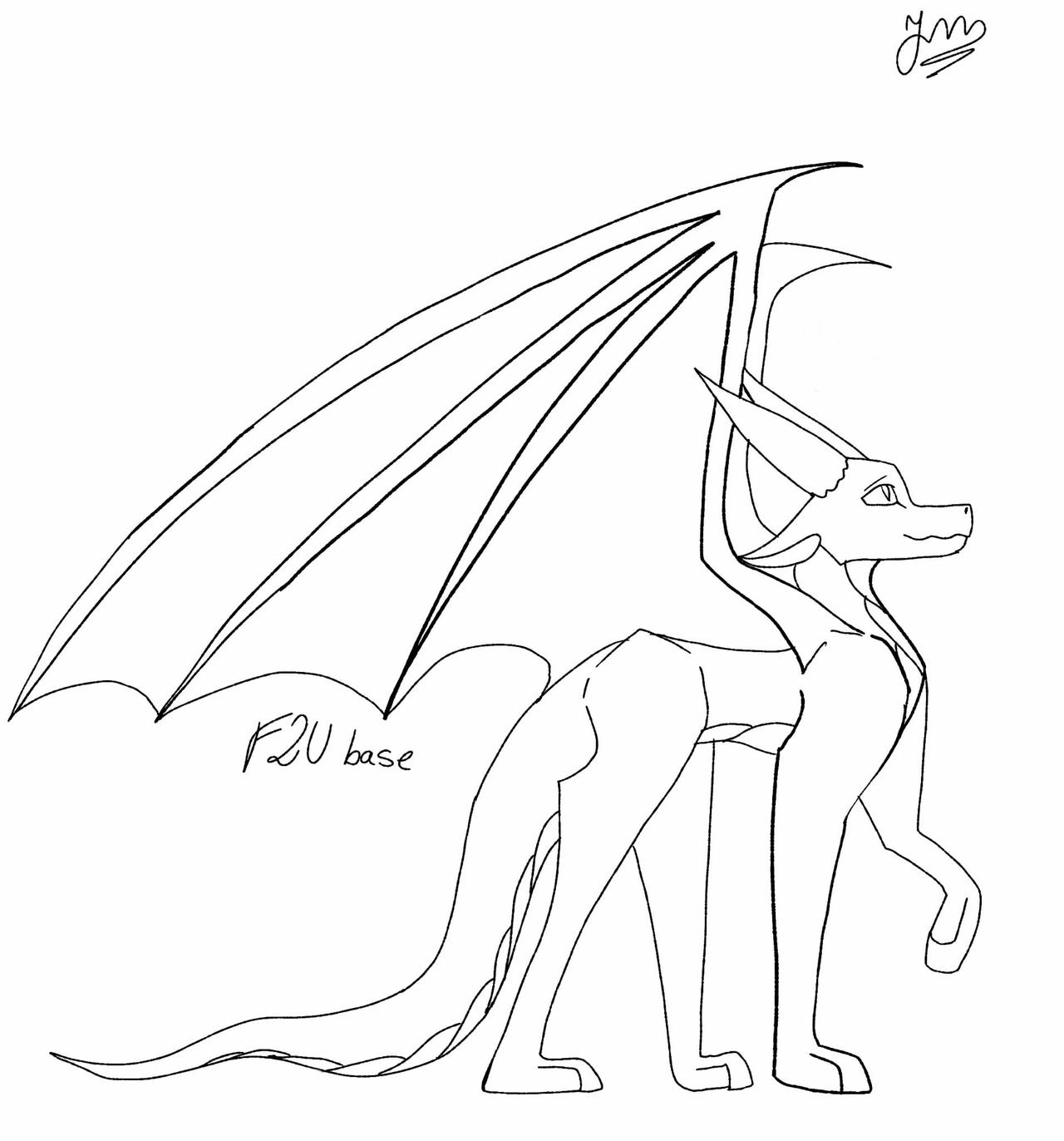 Dragon In Base Free to use dragon base! by 111MYSTERY111 on DeviantArt
