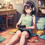 Cute game girl loli