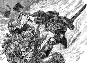 Warhammer 40k Orks VS marines