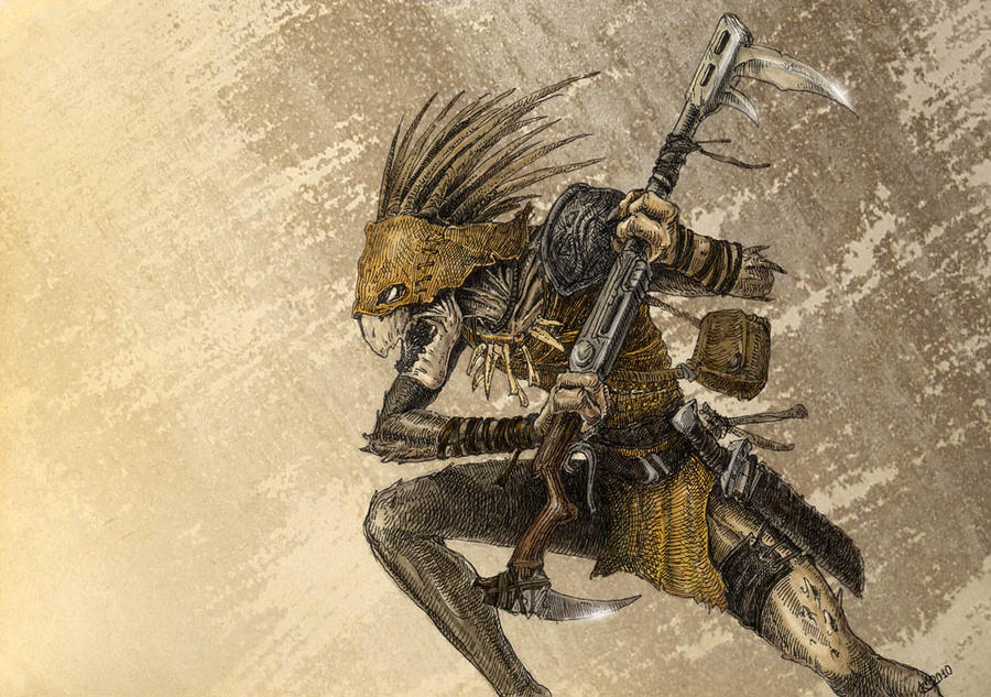Kroot Ritual Blade kroot by Skirill on DeviantArt
