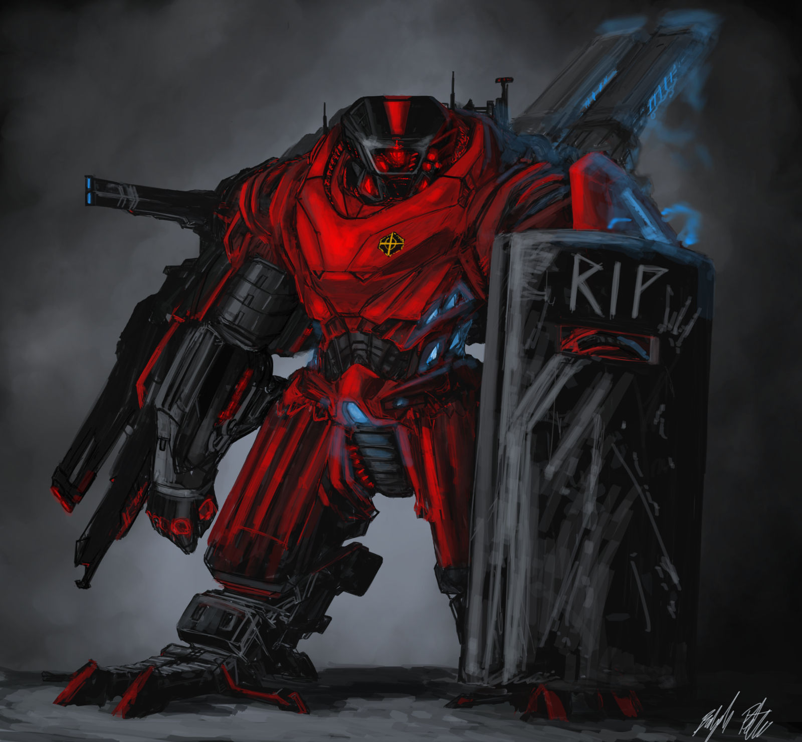 XH- 98 Haymaker Battlesuit by PeterPrime