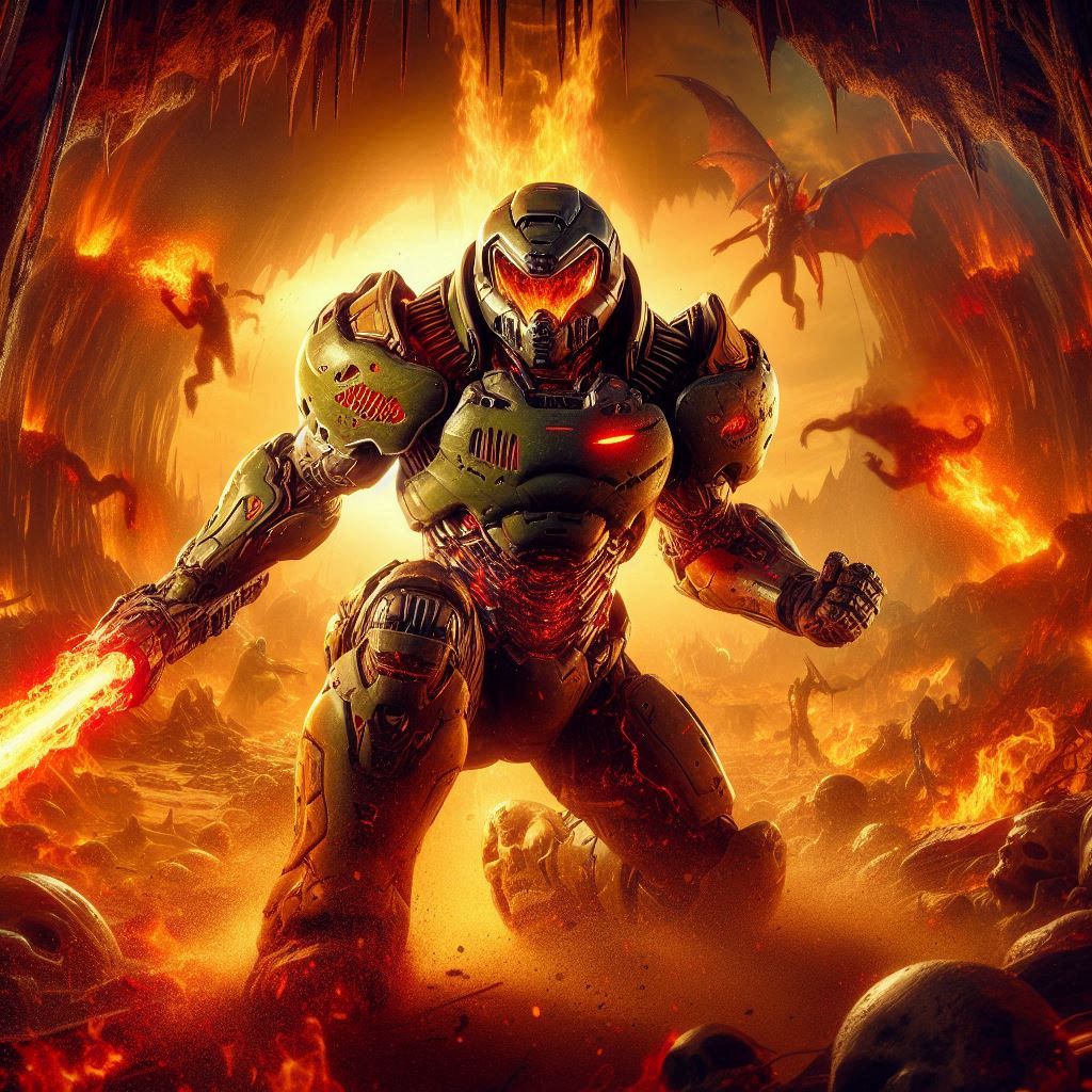 Deviantart Doom Unit DOOM Guy by damnedfish on DeviantArt
