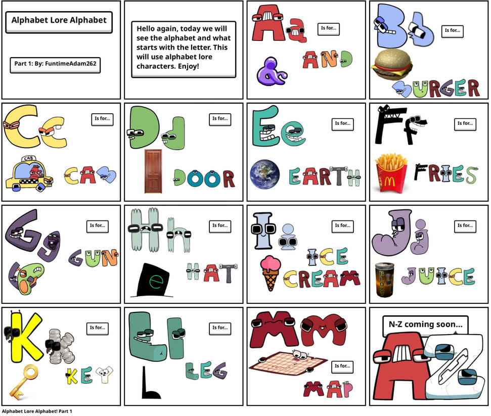 Alphabet Lore Alphabet Part 1 By Adam427 On DeviantArt Alphabet lore alphabet part 1 by adam427 on deviantart