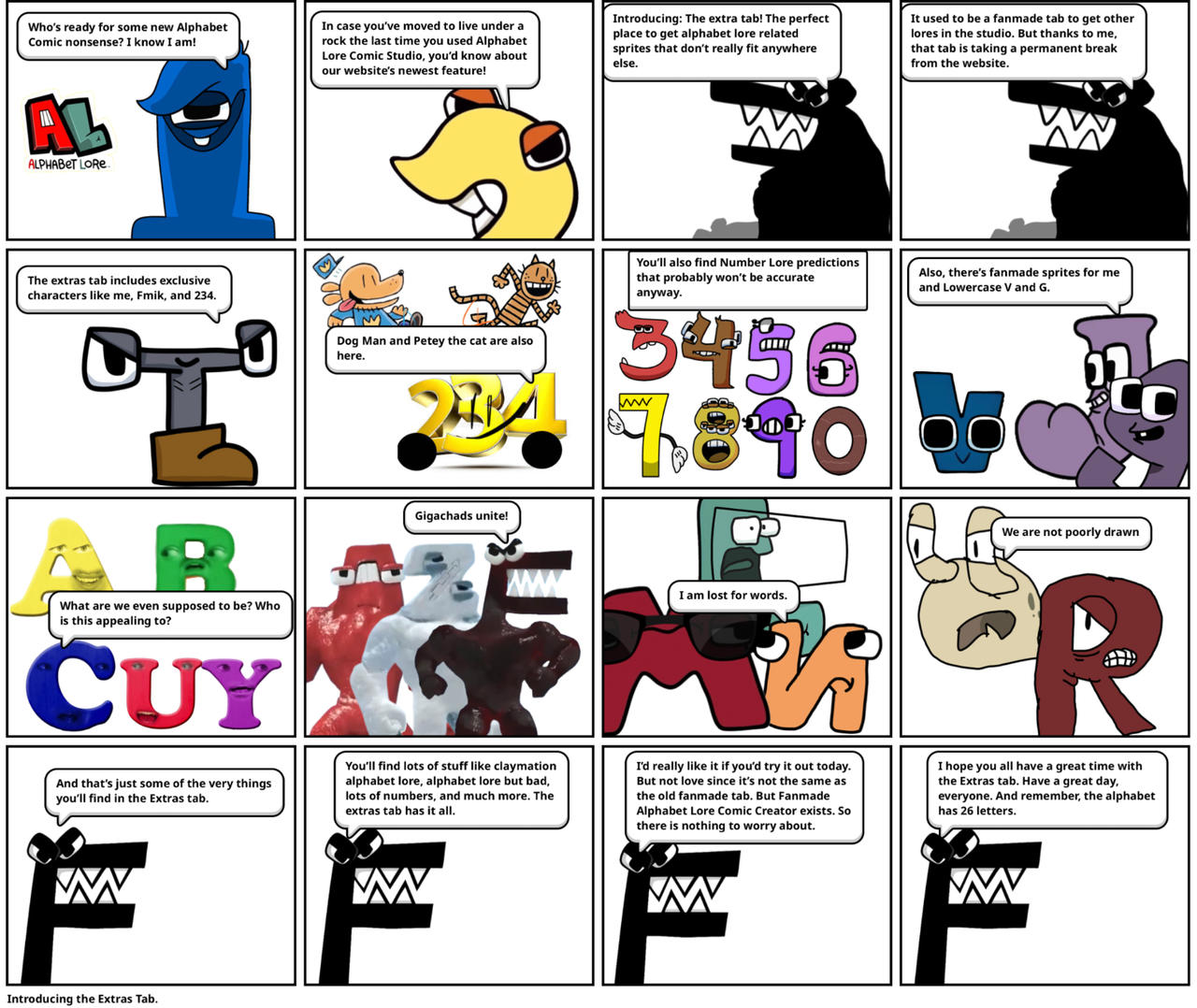 Alphabet Lore But Comic Studio