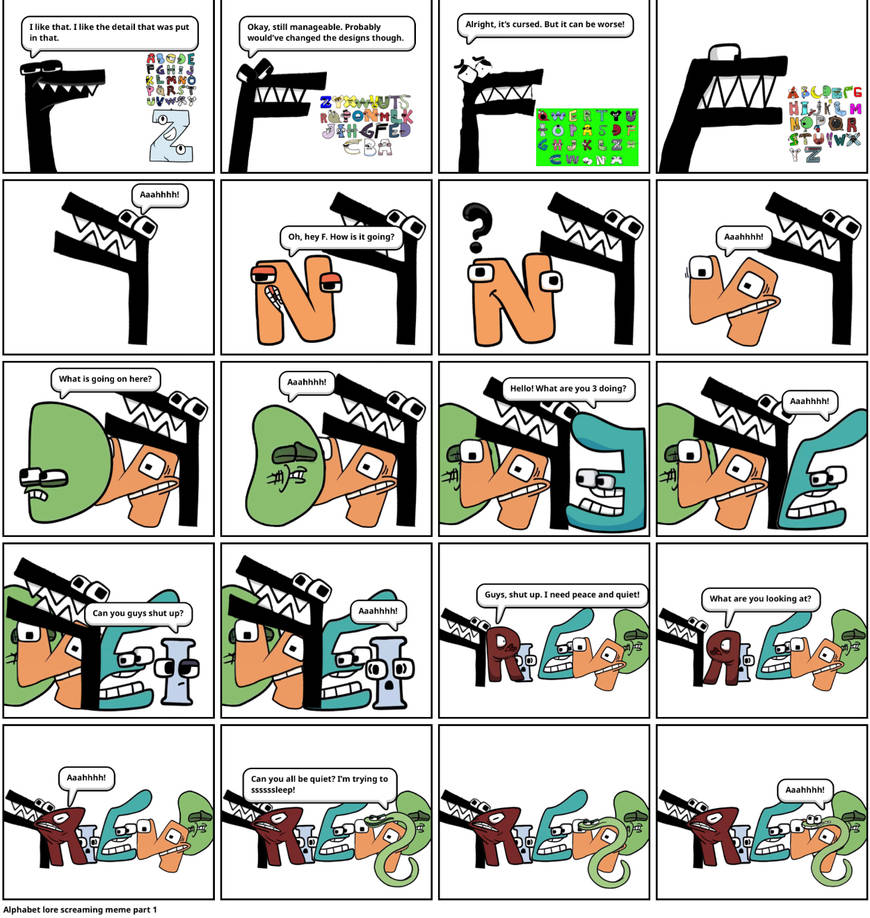 Alphabet Lore Screaming by Adam427 on DeviantArt