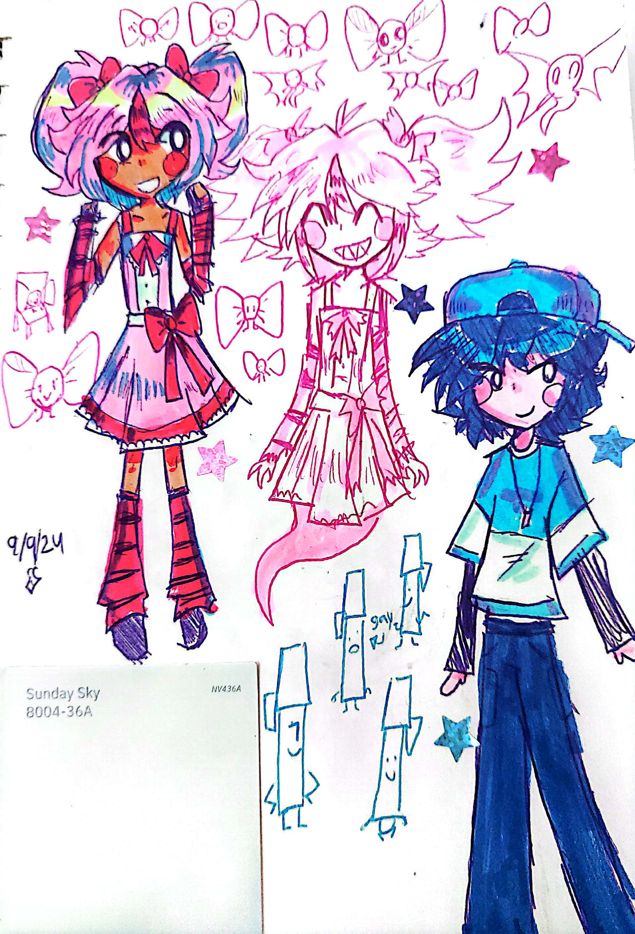 Two Design Bfdi Human designs for pen and bow (bfdi and ii) by Wispchaos18 on DeviantArt