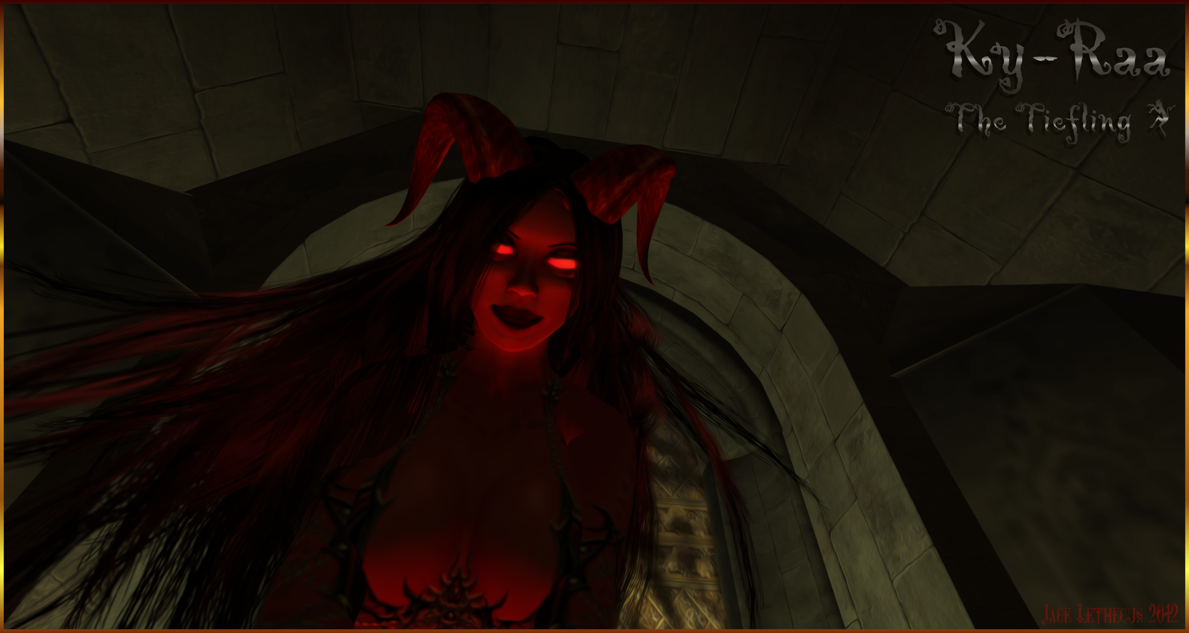 Tiefling Kyraa -I think she likes you- Second Life