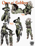 Orcs-Goblins 'Kazzia Mooki Ref Sheet 02' -SL Work by Jace-Lethecus