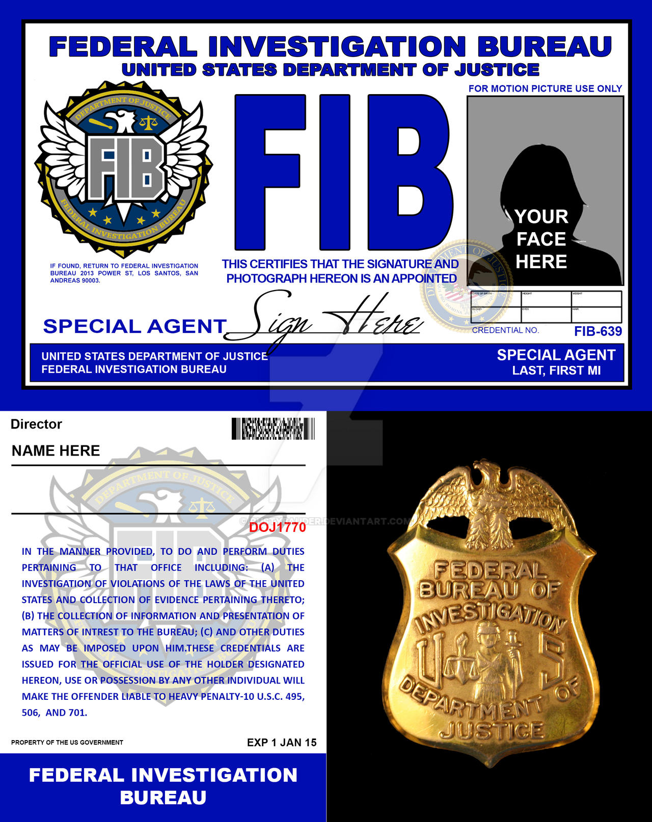 FIB Credentials By Rustybauder On DeviantArt