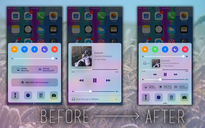 iOS 10 New Control Center REDESIGN (1 screen)