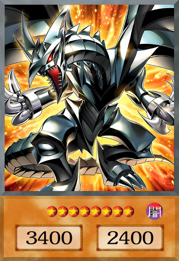 Dragon De Metal Noir Entier Aux Yeux Rouges (Anime by BrainISO on ...