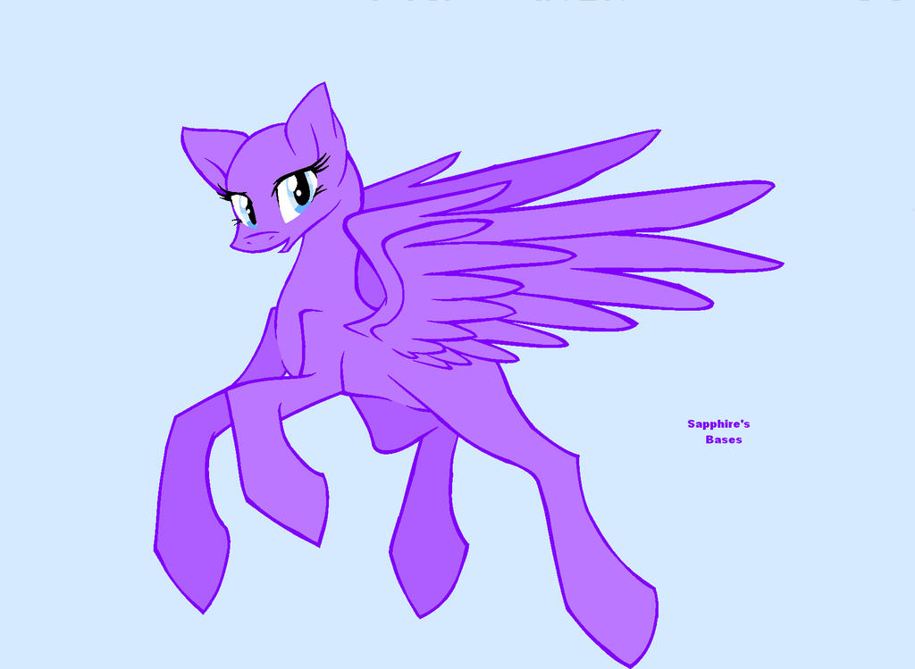 pony special base 1: flying pegasus by SapphireScarletta on DeviantArt