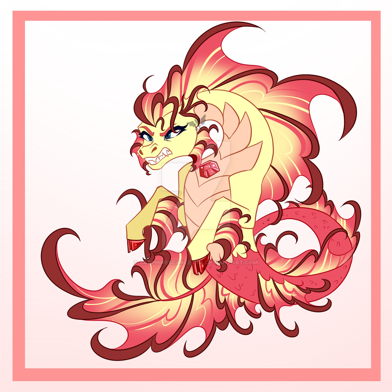 MLP breedables: Siren form by SapphireScarletta on DeviantArt