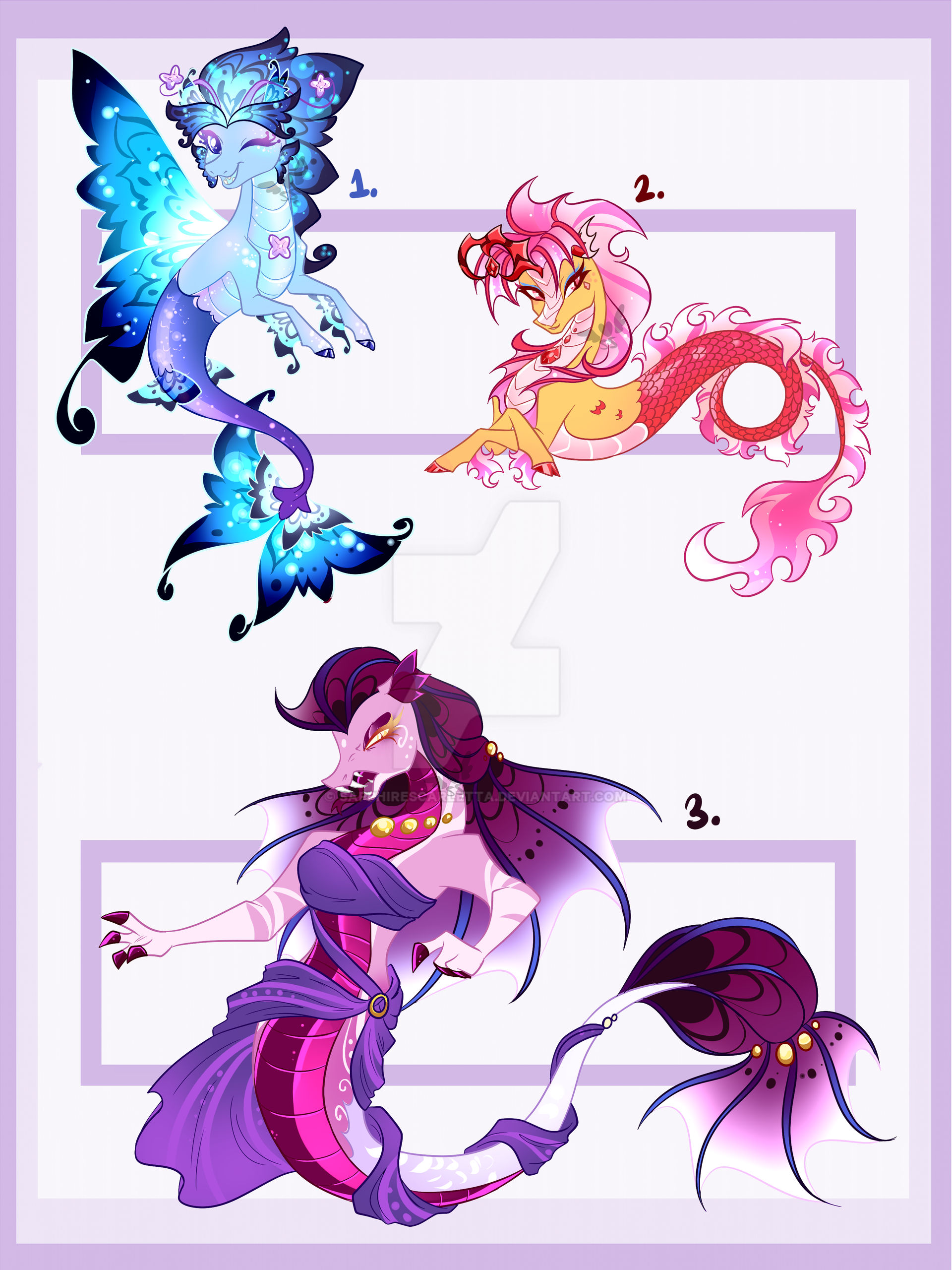 Mlp Sirens Deviantart MLP Adoptables: siren hybrids #2 (AUCTION) by SapphireScarletta on ...