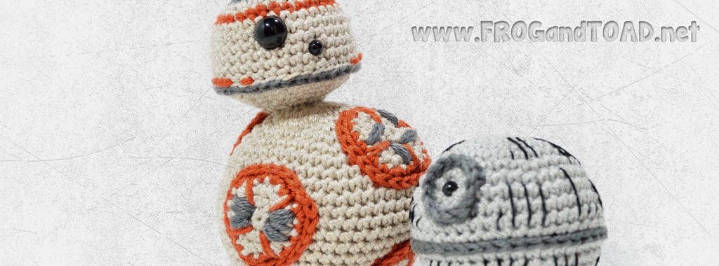 BB8 and Mini Death Star Amigurumi par FROGandTOAD