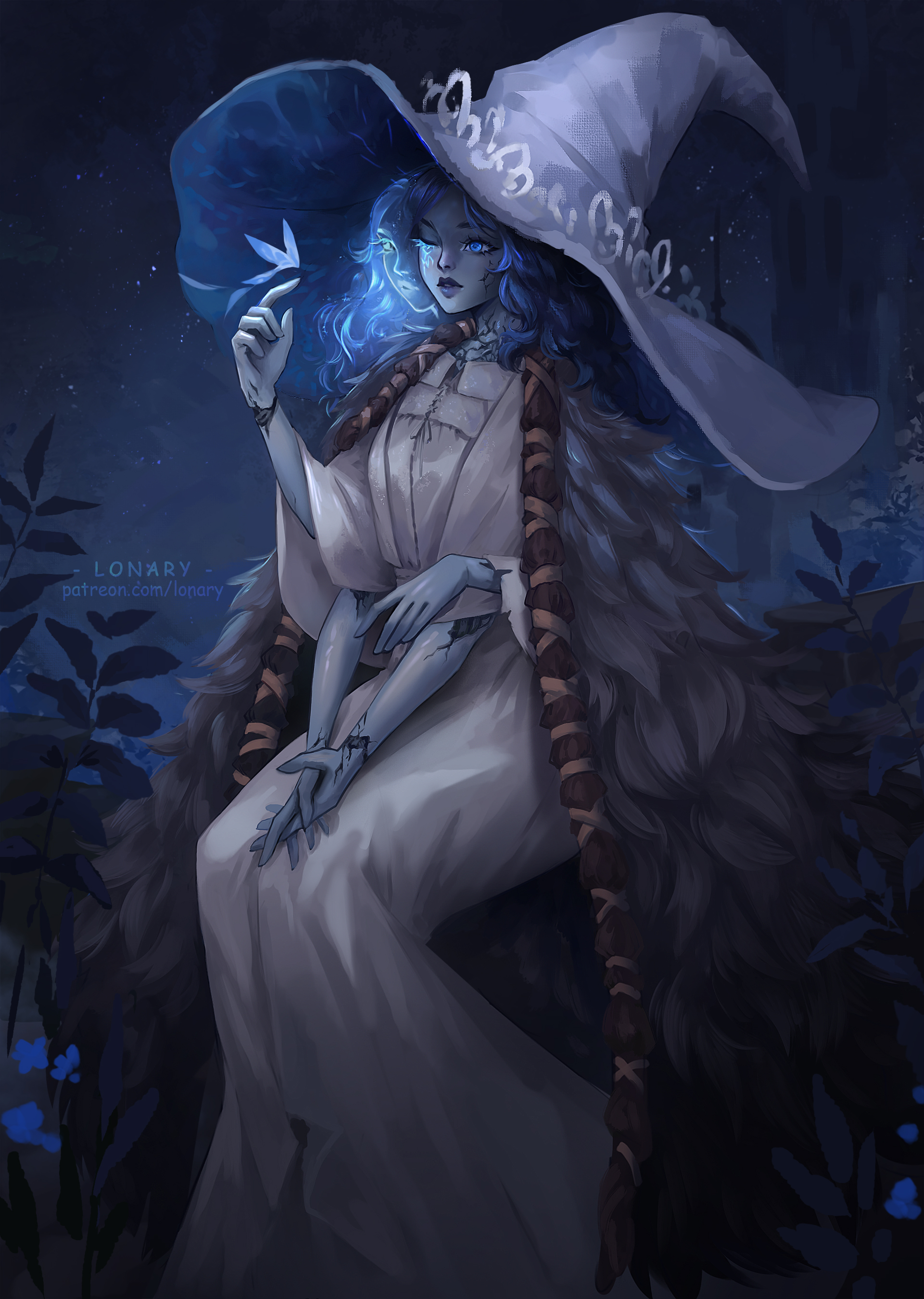 Exclusive ELDEN RING art print of Ranni The Witch