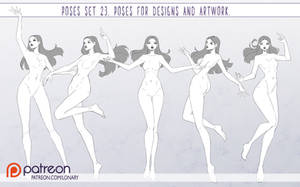 Poses set 23. Poses for designs.