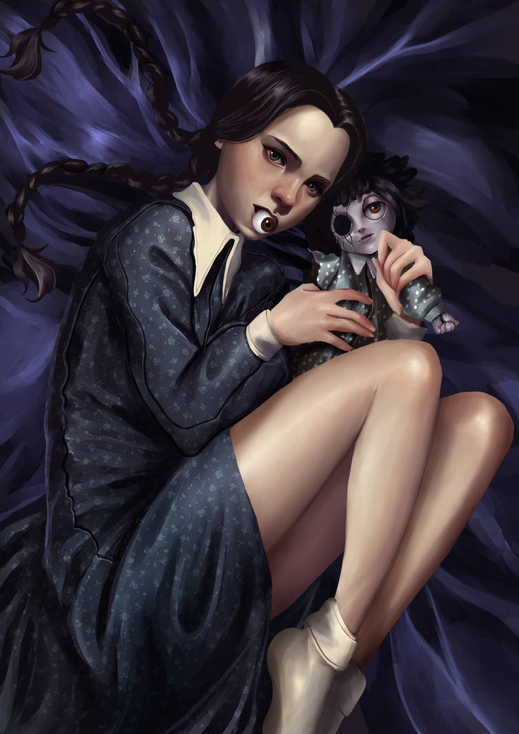 Wednesday Deviantart Wednesday Addams Doll by stockholmsin on DeviantArt