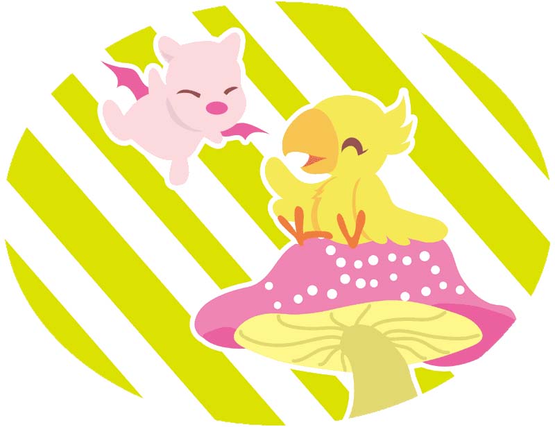 baby chocobo and his friend