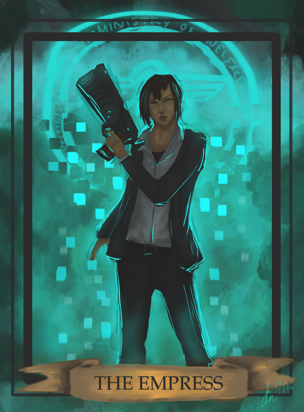 Psycho Pass Tarot 04 The Empress Aoyanagi By Ashenlights On Deviantart