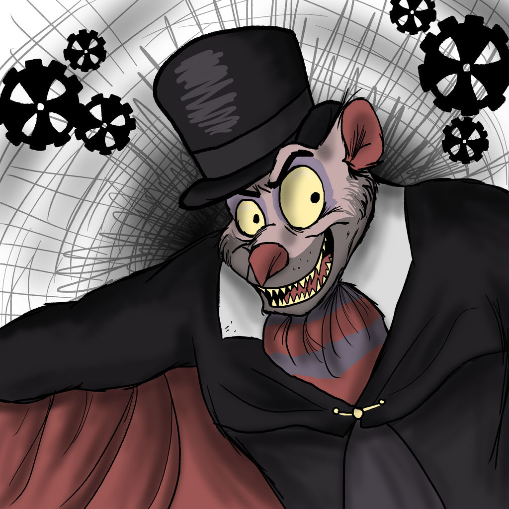 Professor Ratigan - Tim Burton Style by LauraSwiftFoot on DeviantArt