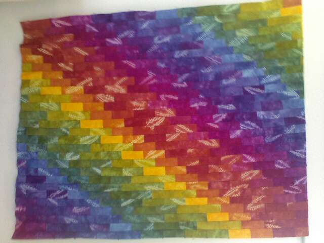 Rainbow Quilt WIP