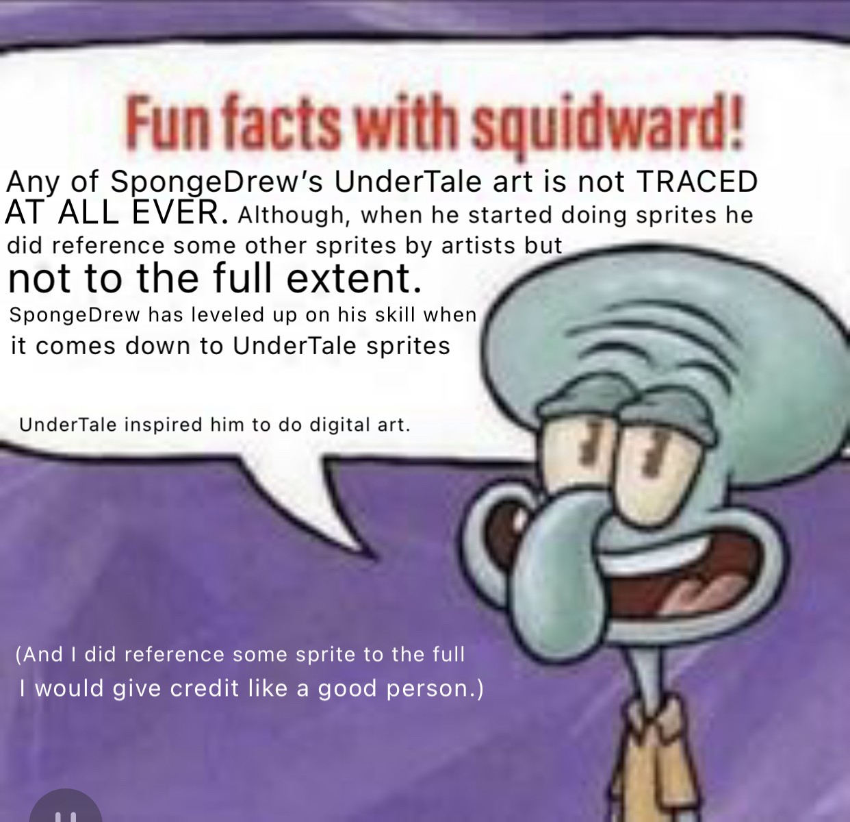 Squidward has something to say. by SpongeDrew250 on DeviantArt