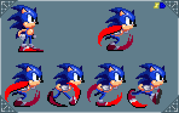 Sonic Running Sprite Sheet Custom Edited Sonic The Hedgehog sonic-running-sprite-sheet-custom-edited-sonic-the-hedgehog