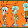 Three style of Squidward Tentacles