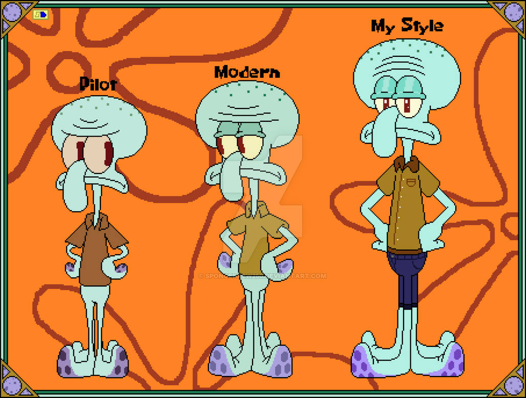 Three Style Of Squidward Tentacles By SpongeDrew250 On DeviantArt three-style-of-squidward-tentacles-by-spongedrew250-on-deviantart