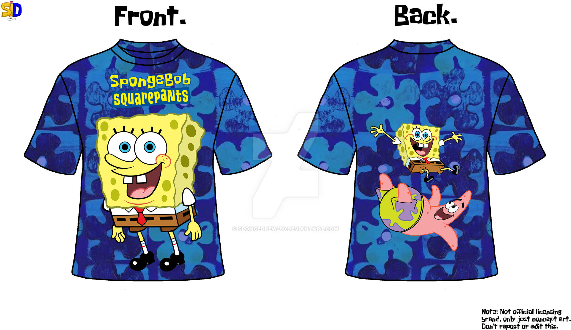 [SBSP] SB Concept Shirt Design 1 by SpongeDrew250 on DeviantArt