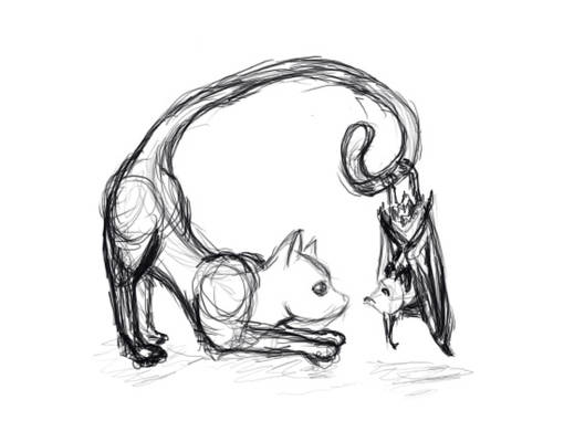 Of Cats and Bats -First Sketch