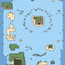 Map of Azure Bay - Pokemon X and Y