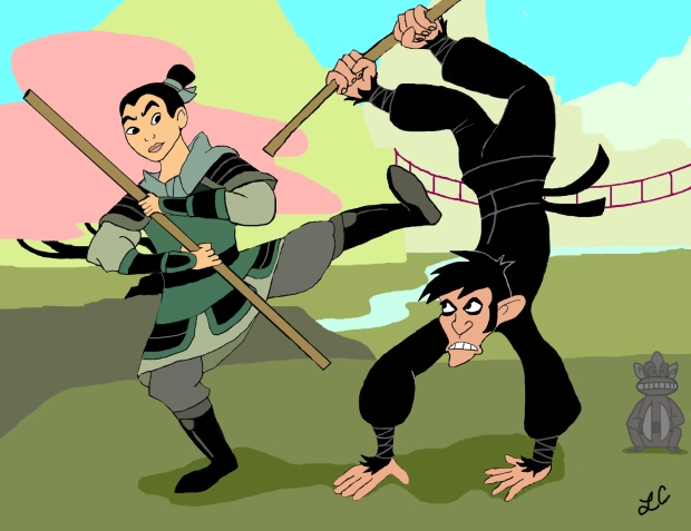 Mulan Versus Monkey Fist