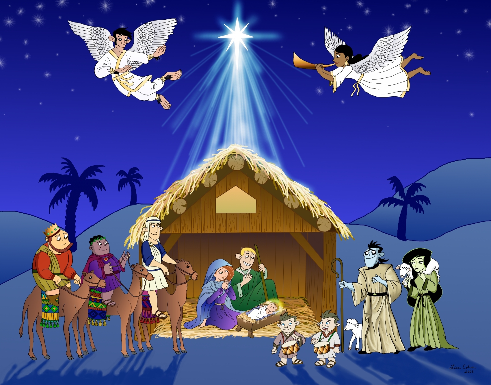 A Kim Possible Nativity Scene by LMColver
