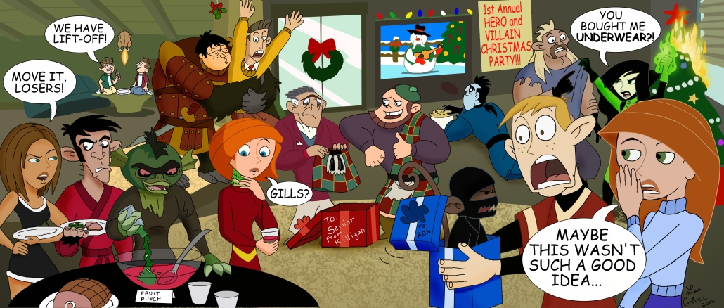 Hero And Villain X Mas Party By Lmcolver On Deviantart Hero And Villain X Mas Party By Lmcolver On Deviantart