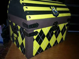 Hogwarts inspired house trunk  (hufflepuff)