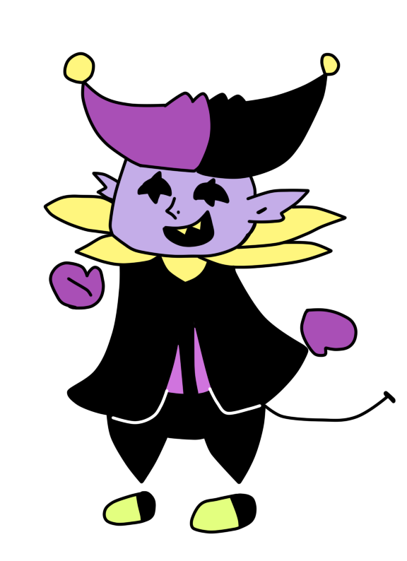 Jevil Paper Mario Style by paper-rigg on DeviantArt