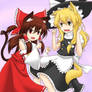 cat Reimu dog Marisa