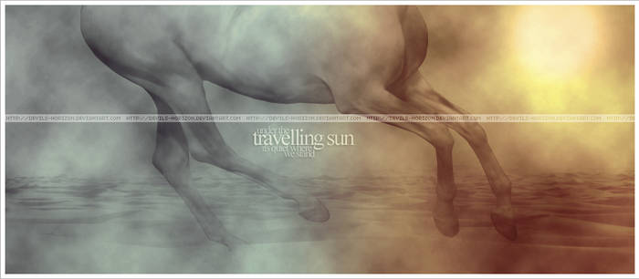 travelling sun..