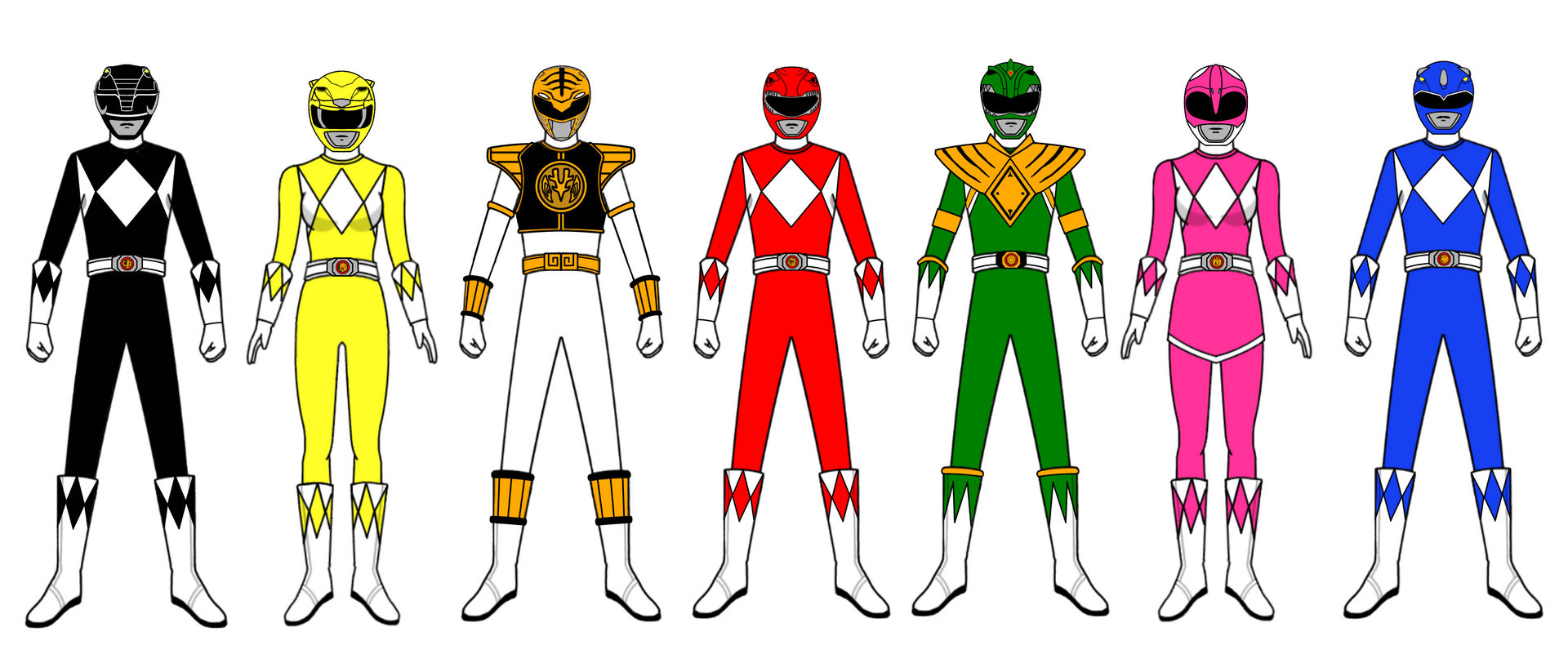 Mighty Morphin Power Rangers by MasterXepher97 on DeviantArt