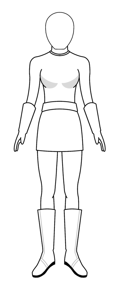 Power Rangers(Female) Template With Helmet #2 by MasterXepher97 on ...