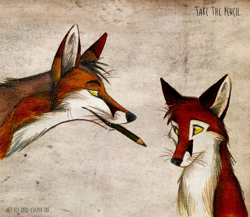 Take the pencil by Culpeo-Fox