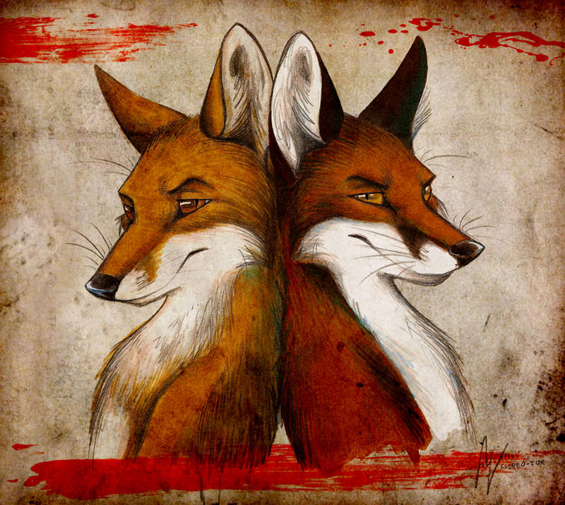 Fox and Fox by Culpeo-Fox