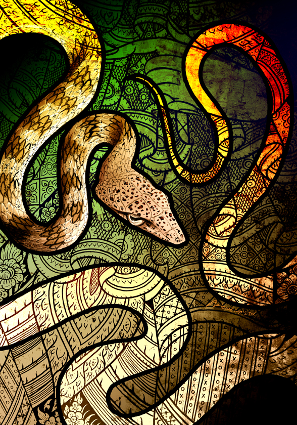 Speckle-Headed Whip Snake