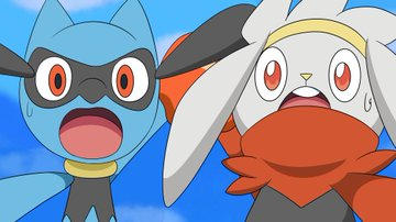 Riolu and Raboot their hand get stuck by KeniStudioIND on DeviantArt