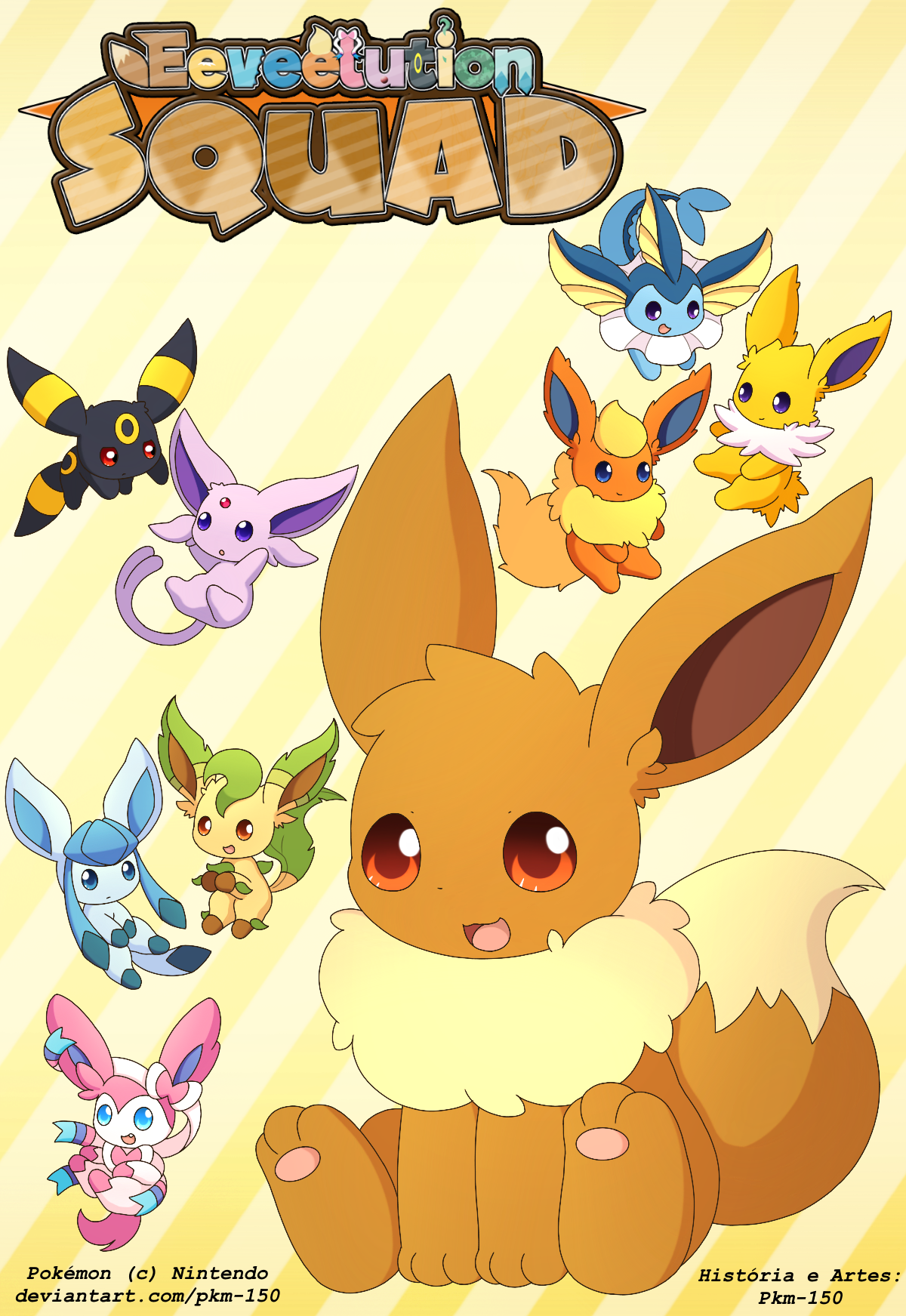 Vaporeon, Flareon, Glaceon, Jolteon, Leafeon, And Etc - Desenho