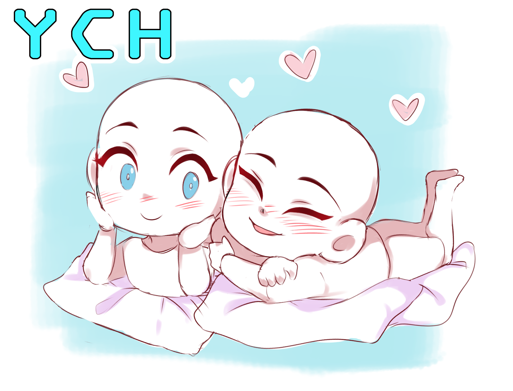 Ych chibi couple [5/5 slots open] by pinkuMe on DeviantArt